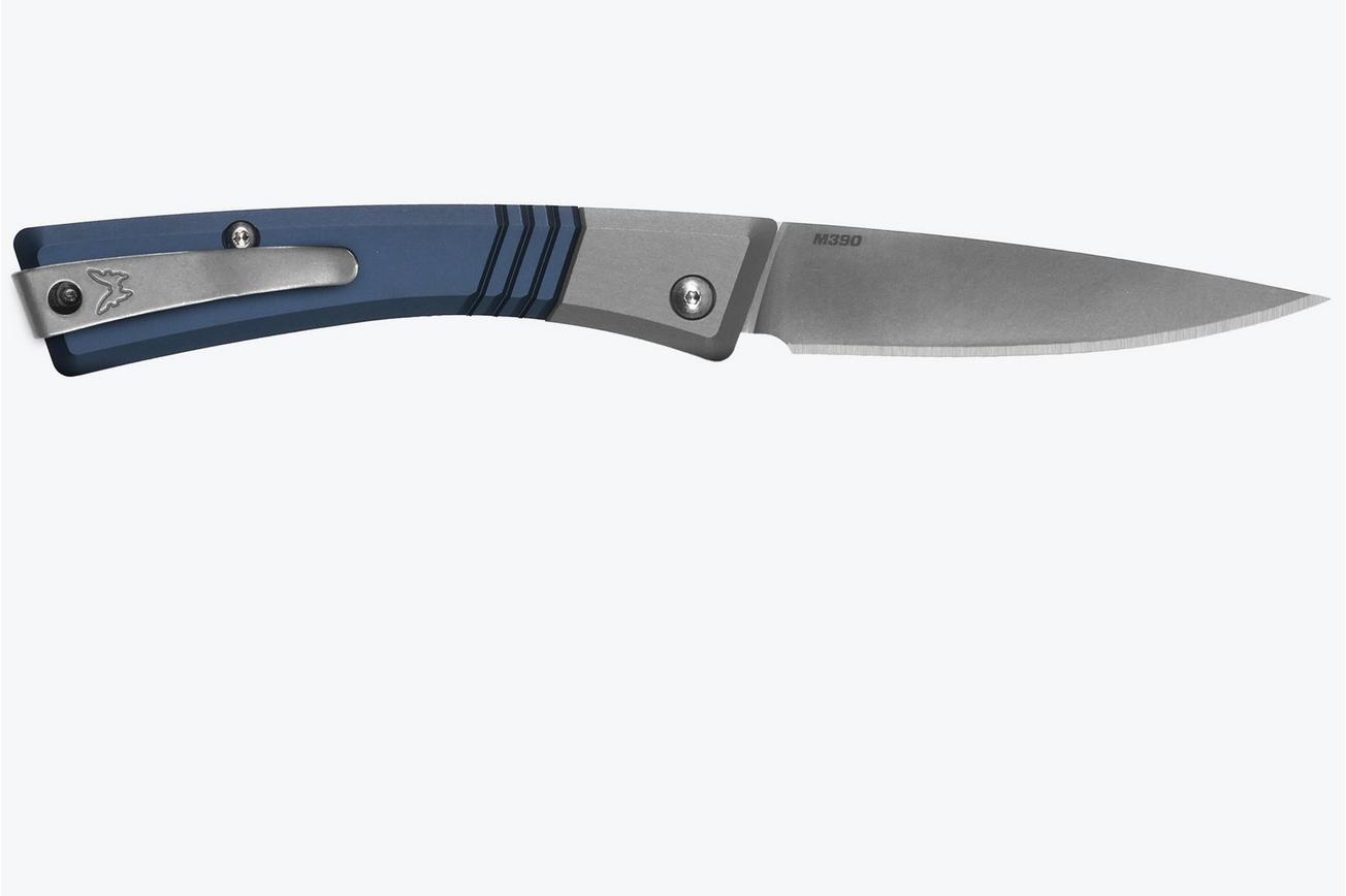 Benchmade Successor 315, Satin M390, Crater Blue, Ash Gray, Aluminium, zakmes