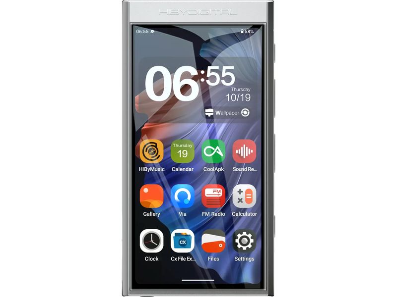 HiBy HiRes-Player M300 Silber Hi-Res tragbarer Android-Musikplayer