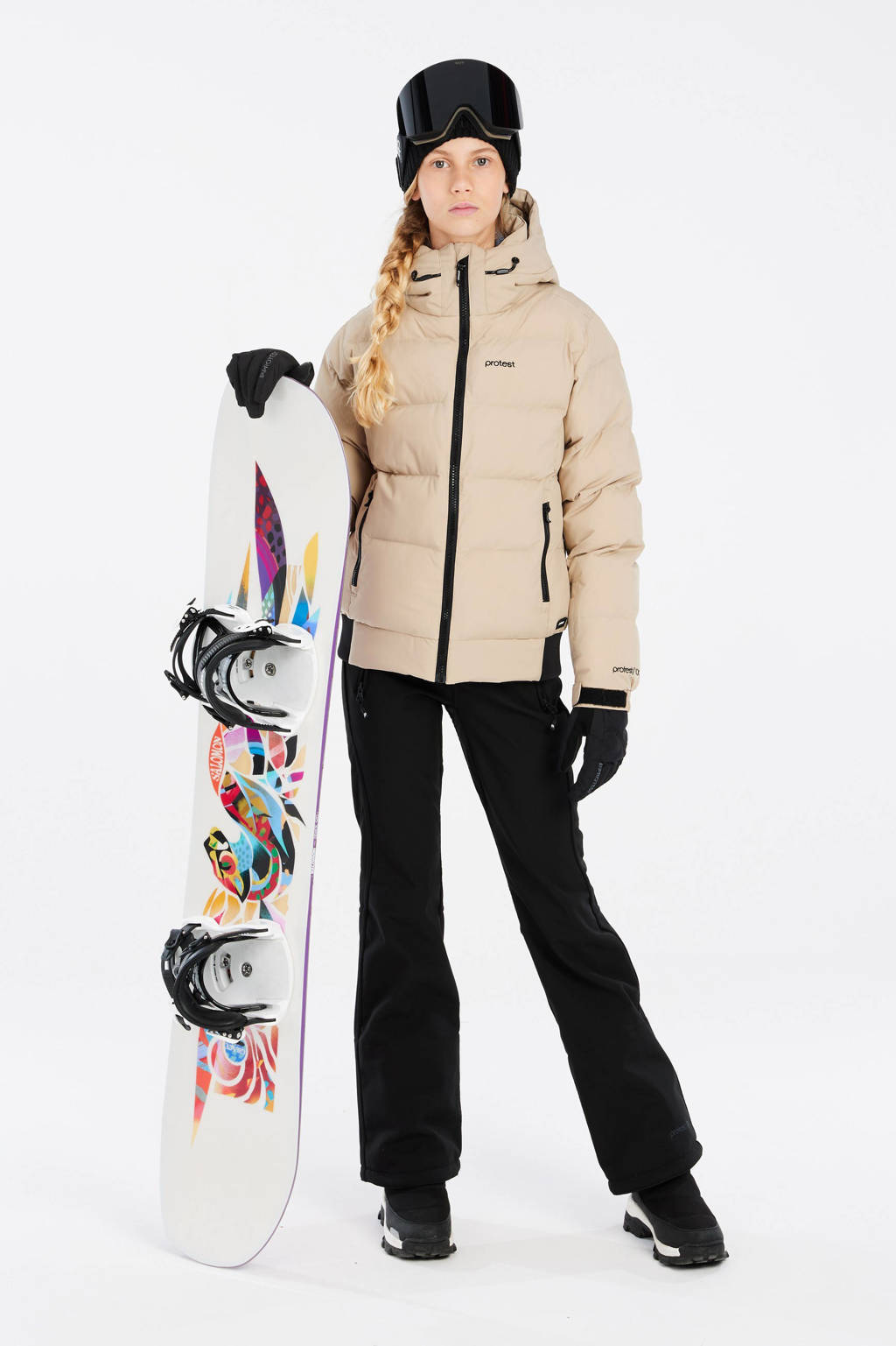 Protest ski-jack Elniy Jr beige
