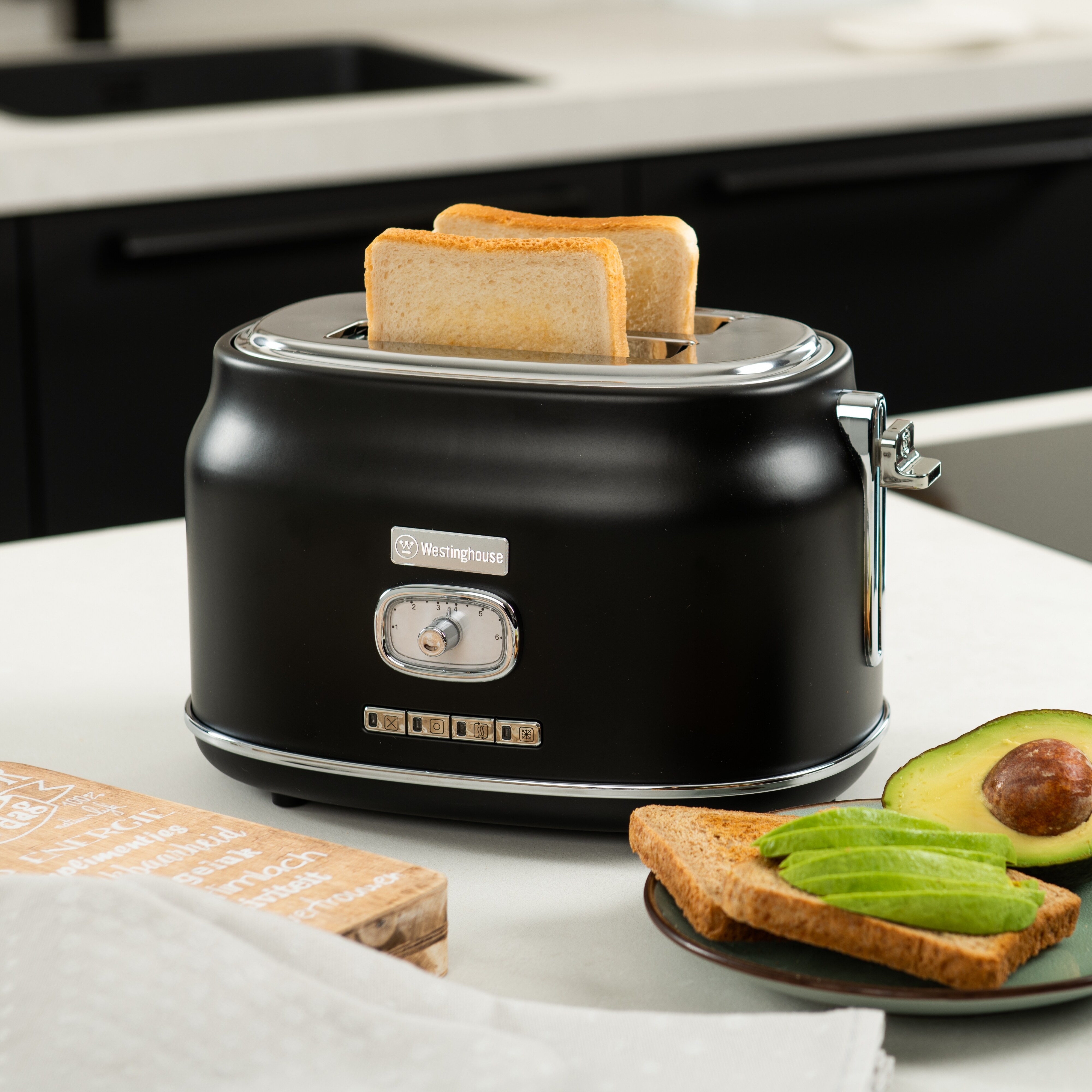Westinghouse 2-Schlitz-Toaster WKTTB857BK schwarz