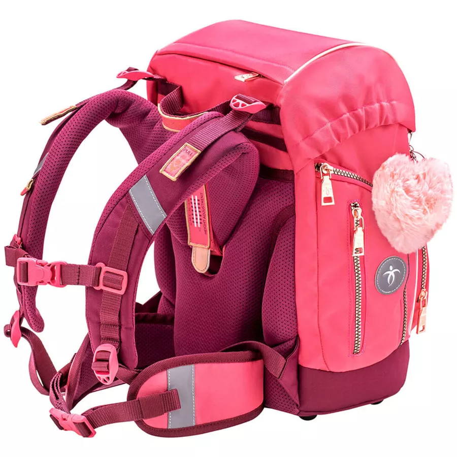 Belmil Schulranzen Premium Comfy Plus Set 5-teilig Coral