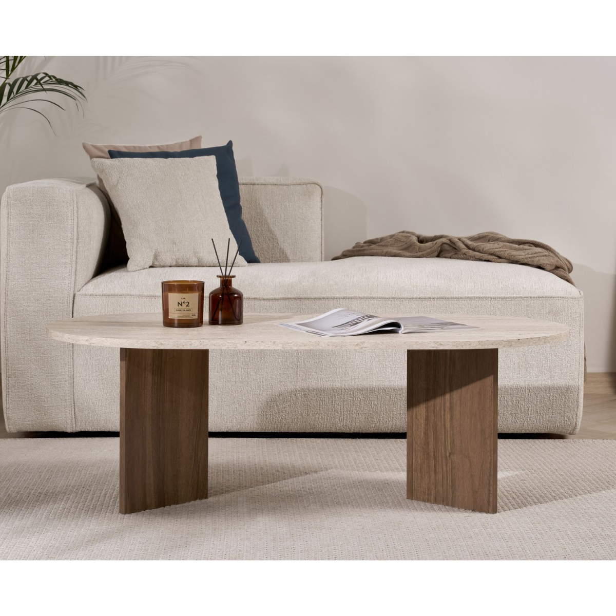 Calicosy - Ovale salontafel B119 cm - IRIS