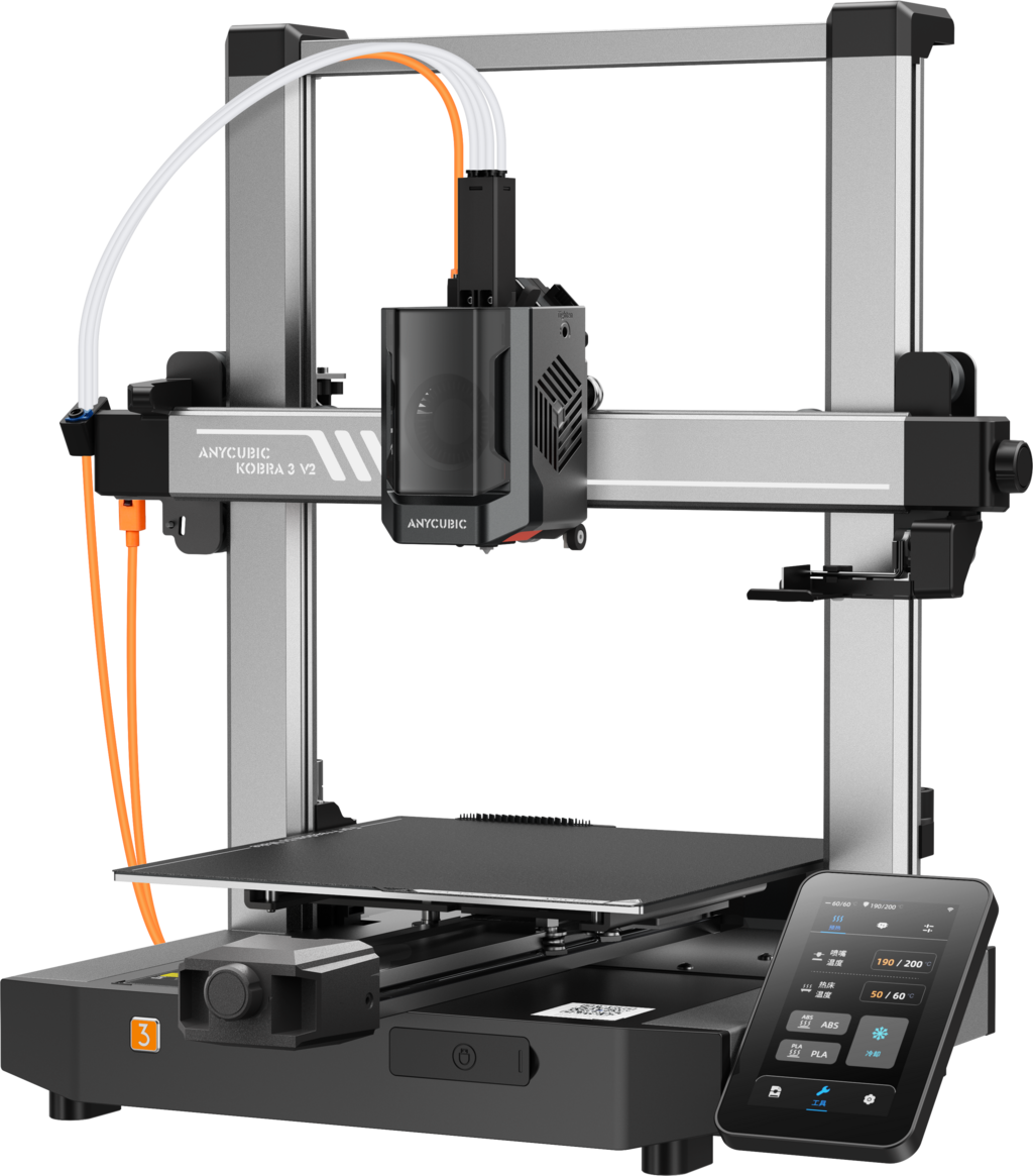 Anycubic  Kobra 3 V2    Mehr Farbe, mehr Tempo, mehr Komfort!