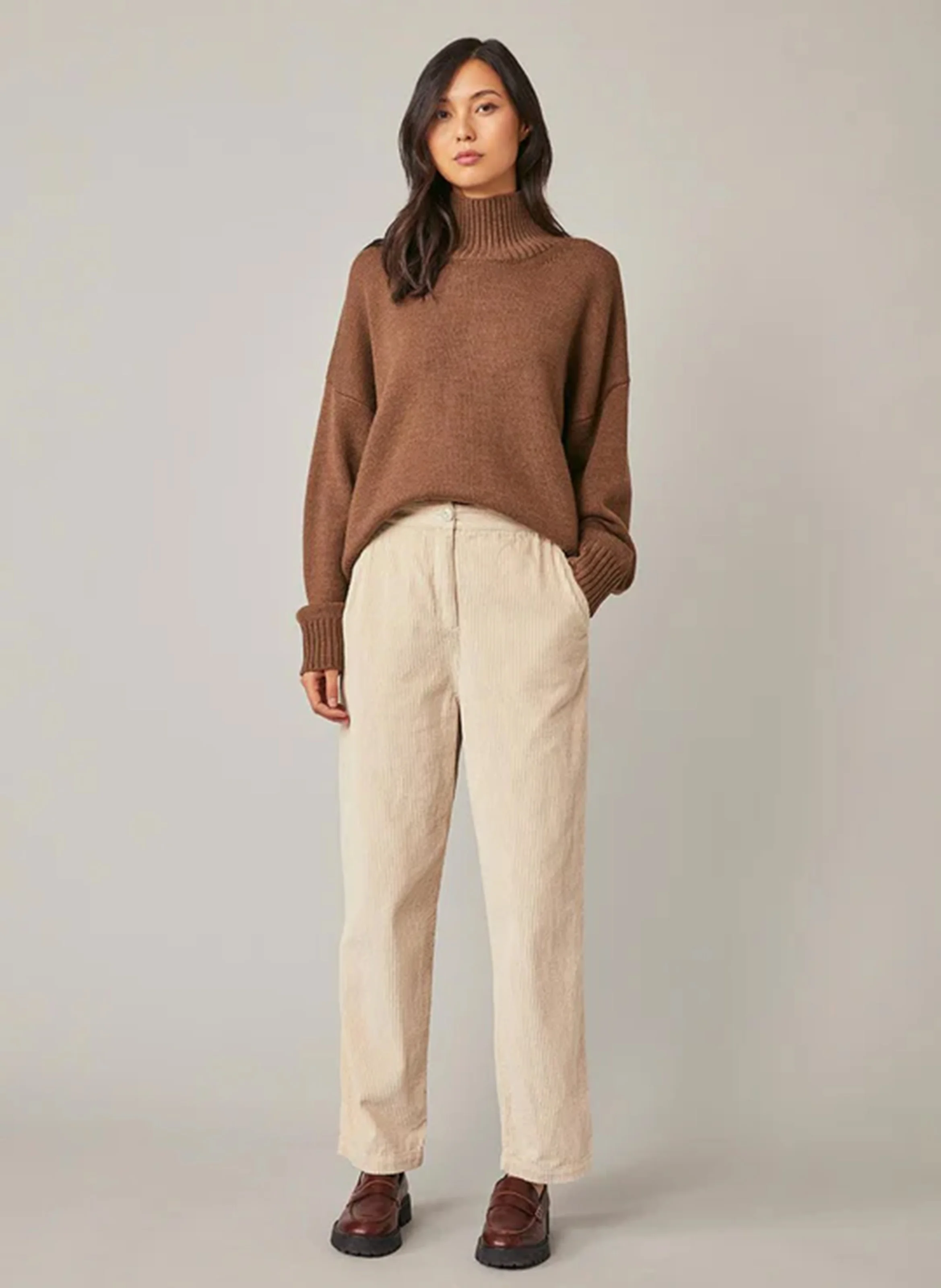 FRANCK - Pantalon droit en coton| Blanc
