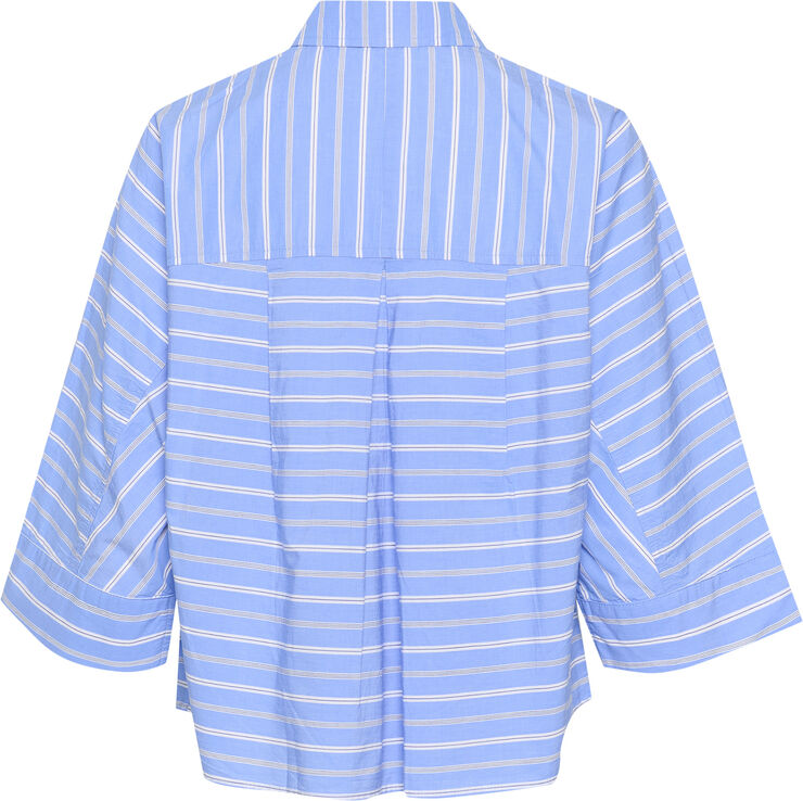Soaked in Luxury SLMerona Shirt Blue and white stripe