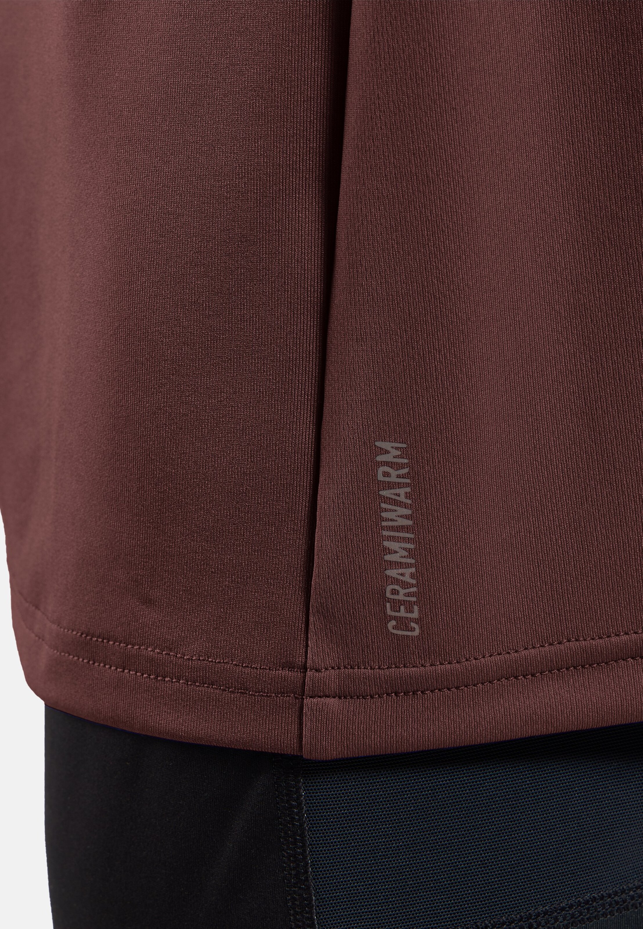 Essentials Ceramiwarm Mid Layer mit Halbreissverschluss in fudge