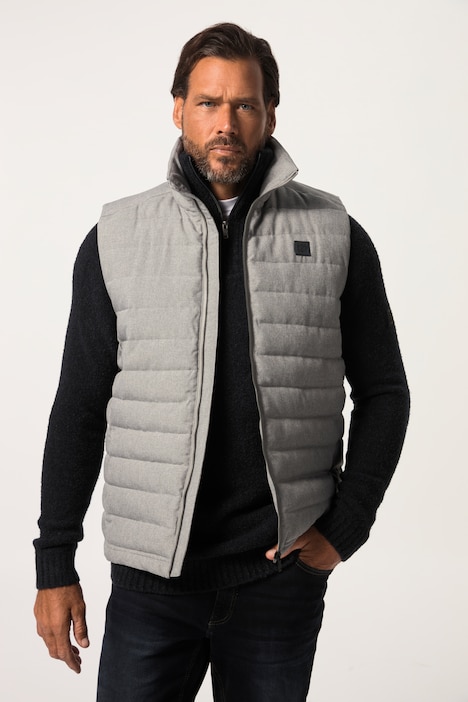 Steppweste, Outdoor, Stehkragen, Zipper