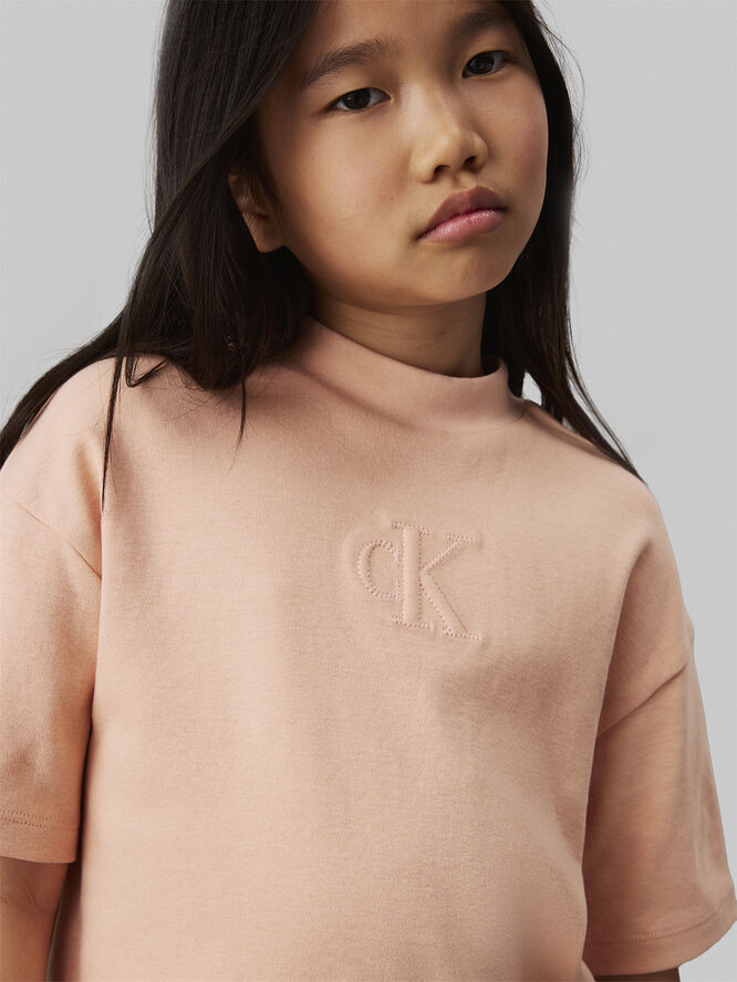 Calvin Klein STITCH MONOGRAM SS TOP Tfc