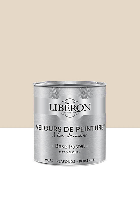 Peinture multisupport murs, plafonds et boiseries Velours de peinture beige vélin Libéron 0,5L