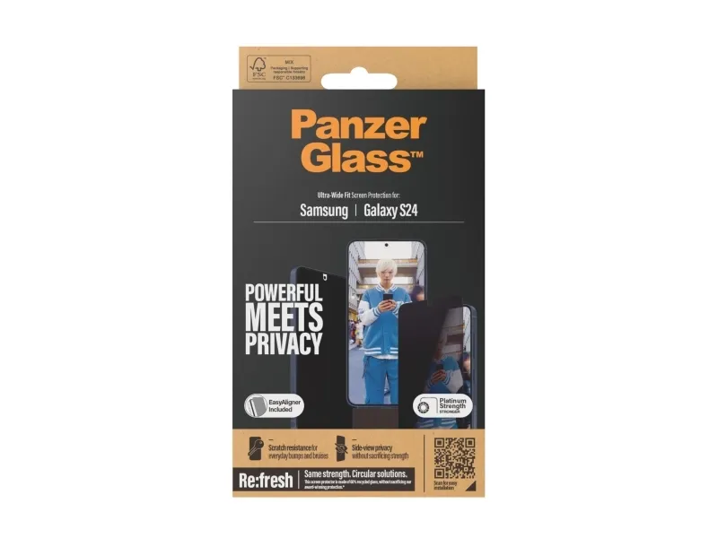 PanzerGlass™ | Privacy Edition - Skærmbeskyttelse - Ultra-Wide Fit | Galaxy S24