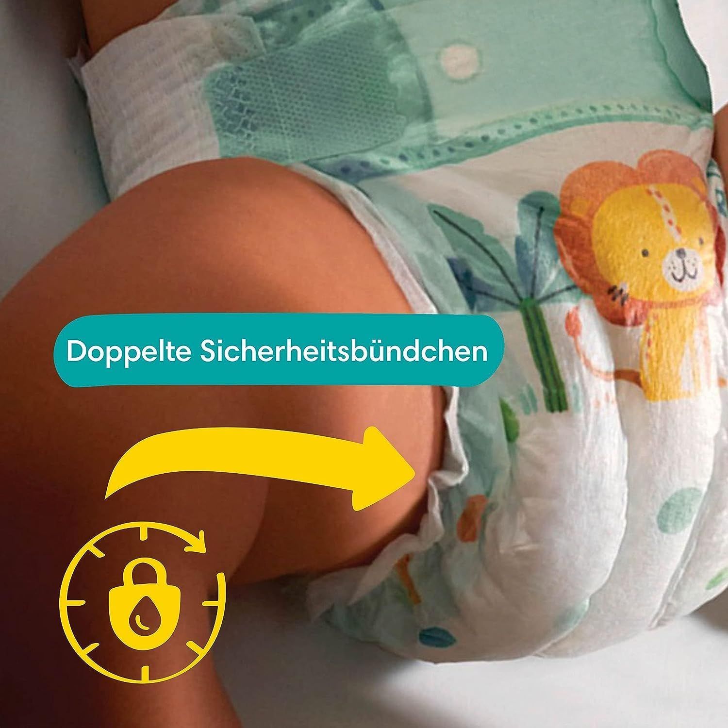 Pampers Windeln Größe 4+ (10-15kg) Baby-Dry