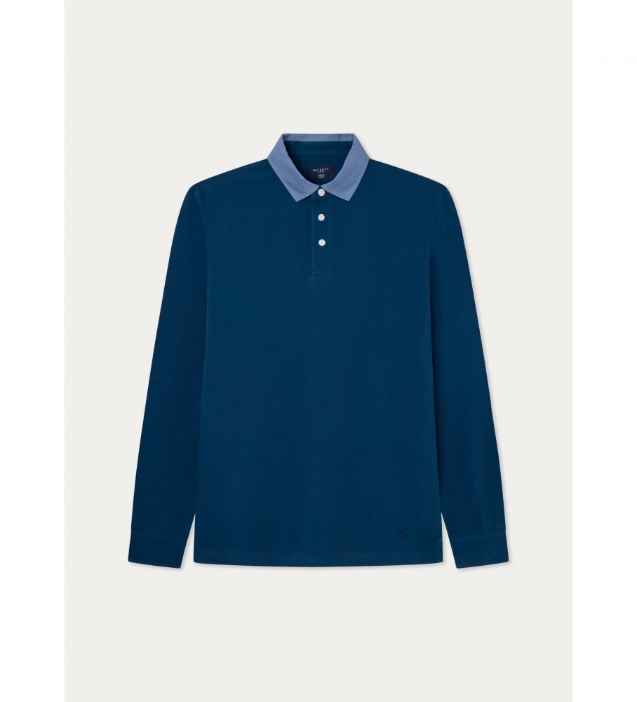 Polo com gola Hackett azul