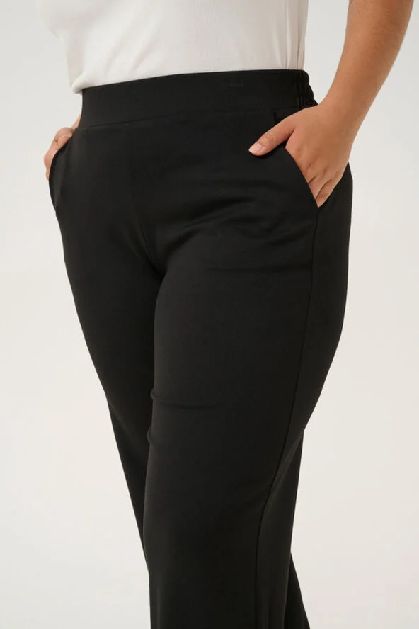 Kaffe Curve KCfrey Jersey Pants Black deep