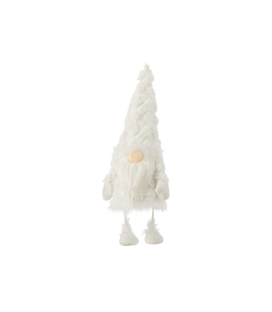Paris Prix - Statuette Déco Lutin barbe 38cm Blanc