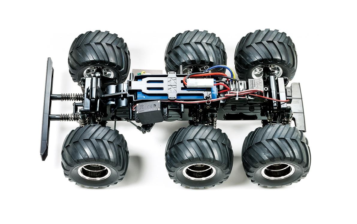 Monster Truck Konghead 6x6 G6-01 Bausatz, 1:18<br>3-Achs Off-Road Monstertruck mit US Lastwagen Karosserie