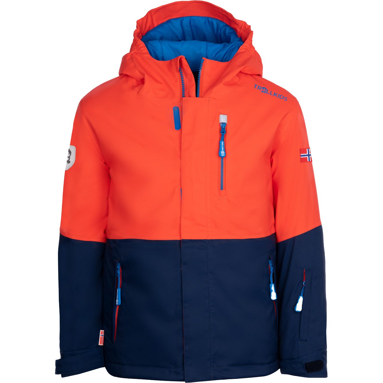 Trollkids Hallingdal Skijacke Kinder flame orange