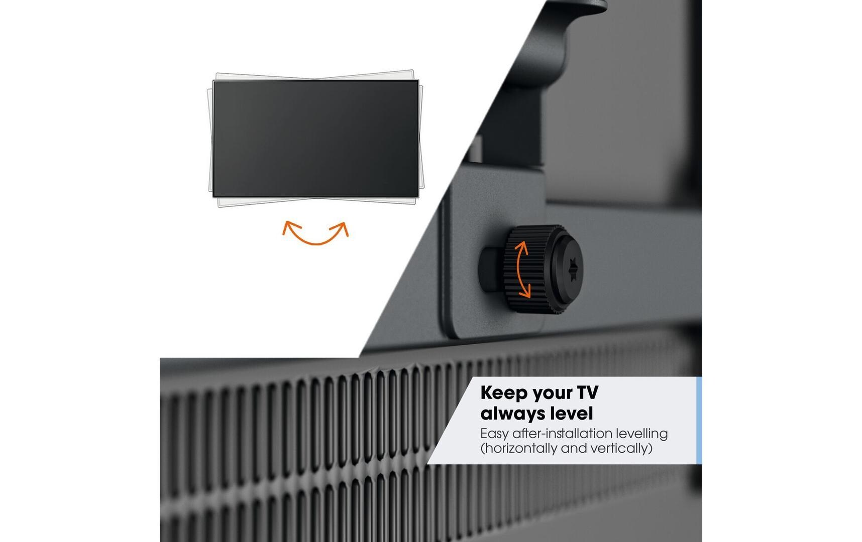 Wandhalterung COMFORT TVM 3665B Schwarz<br>Schwenkbare TV-Wandhalterung für 40