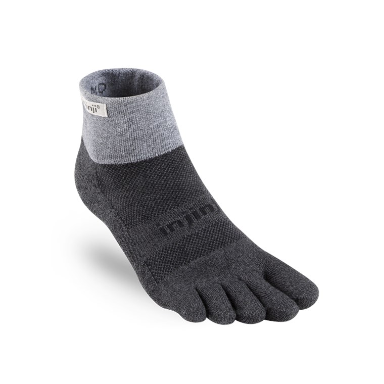Injinji Trail Midweight Mini-Crew Granite