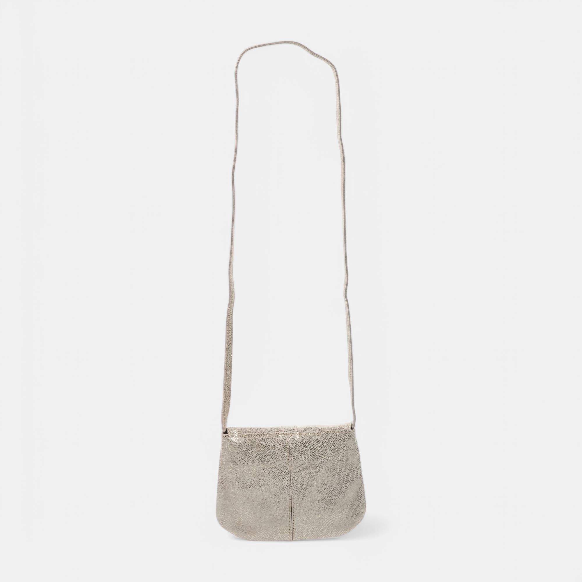 Sac bandoulière en cuir beige