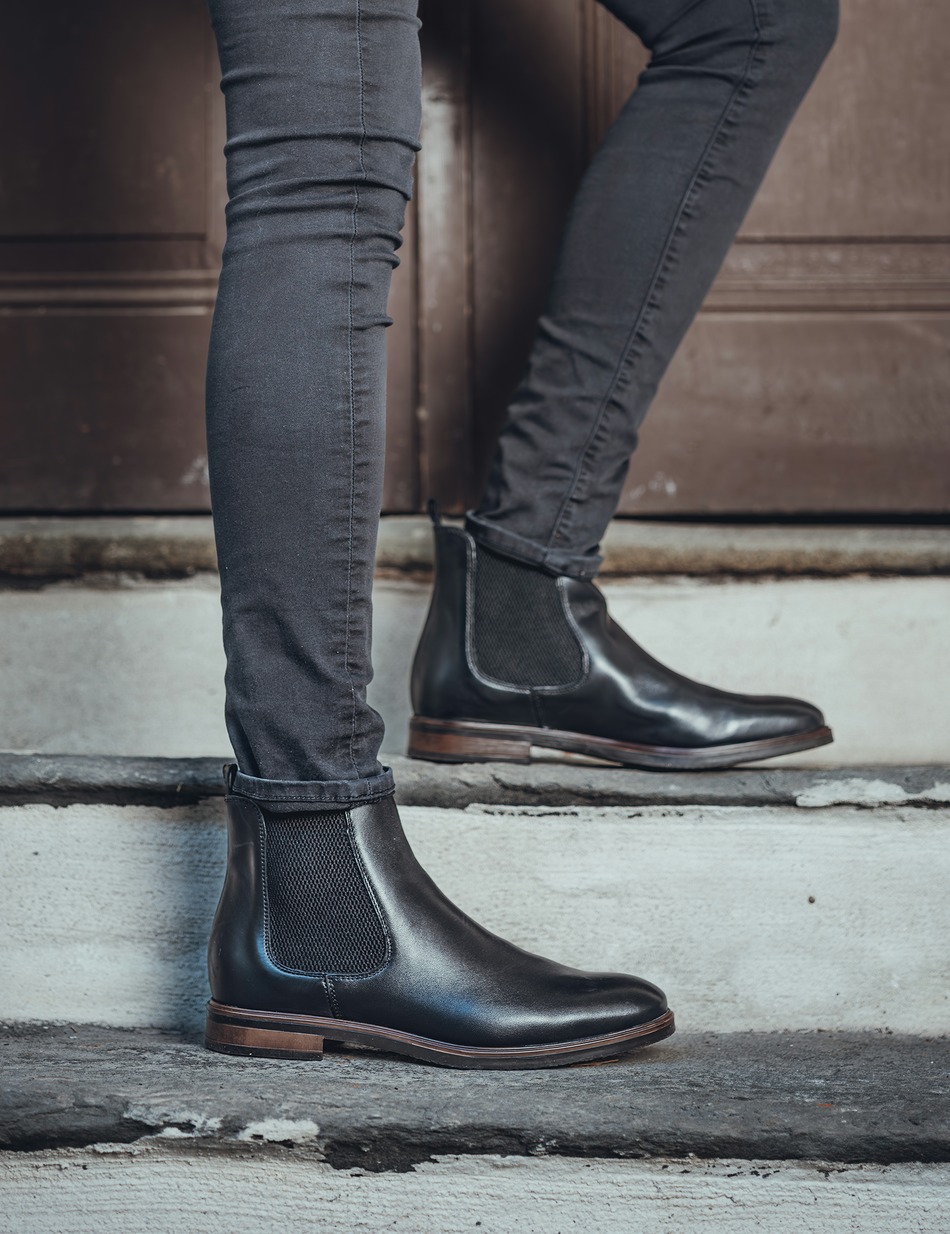 Glattleder Chelsea Boot