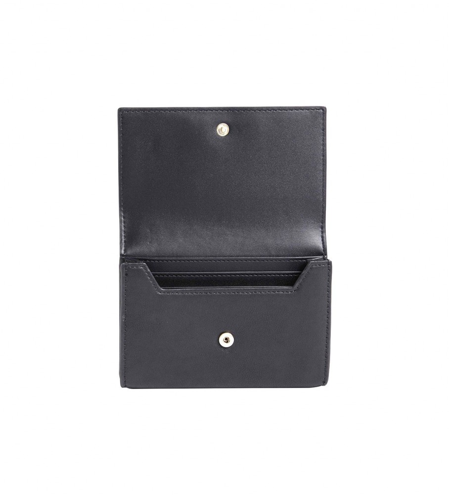Porta-cartões e carteira dobrável Calvin Klein - Preto