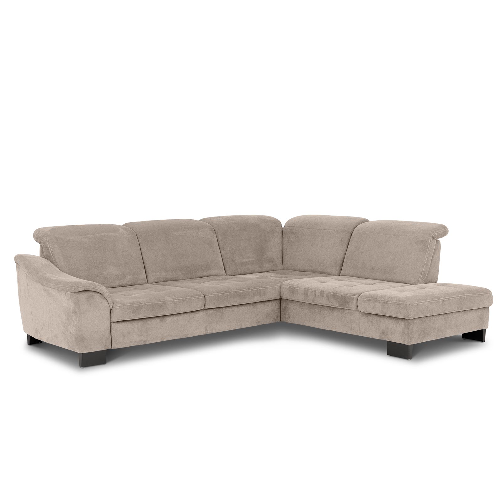 polsterpower Ecksofa - beige - Basismodell - Kombielement rechts
