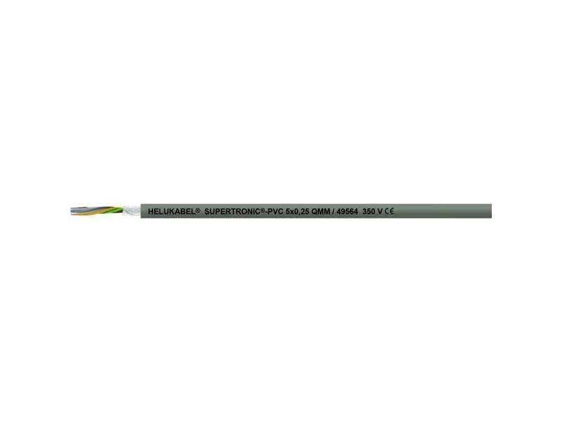 Helukabel 49563-500 Slæbekædekabel S-TRONIC-PVC 4 x 0.25 mm² Grå 500 m