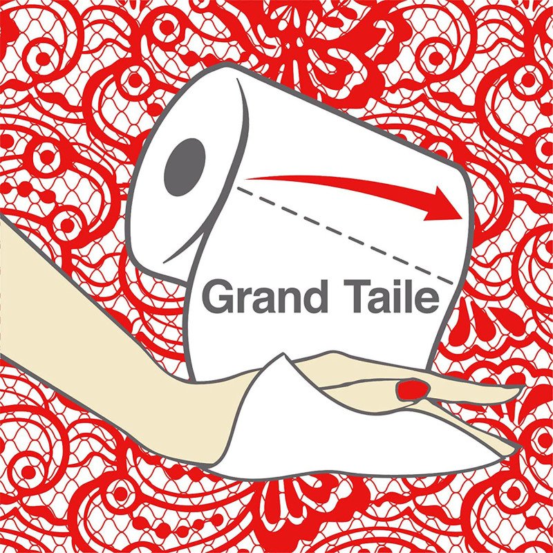 Papier toilette quadruple épaisseur Grand Royal Renova - 42 rouleaux de 140 feuilles