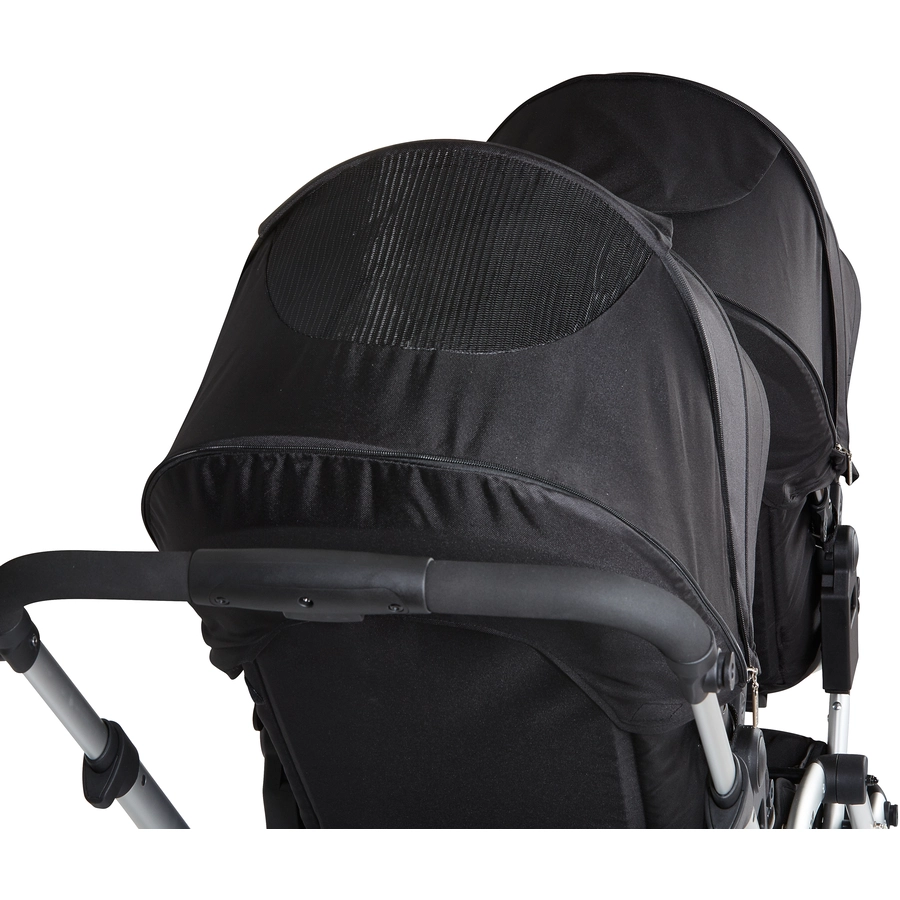 ABC DESIGN Geschwisterwagen Zoom SilverBlack