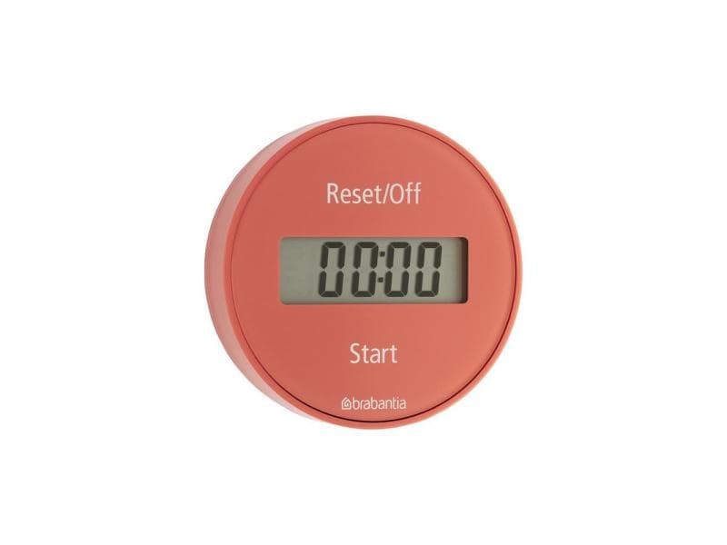Brabantia Küchentimer Tasty  Rot Küchentimer, Digital in der Farbe Coral