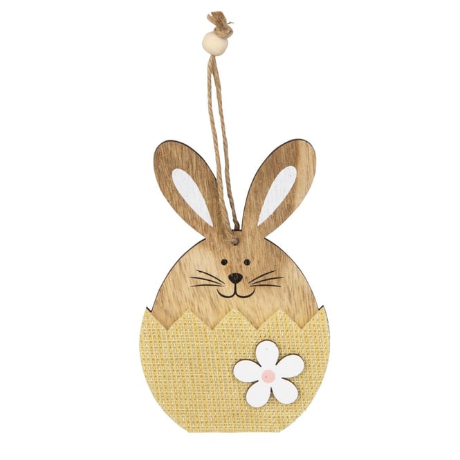 Dekohänger - Hase in Eierschale - ca. 8,5 x 13 cm - 1 Stück