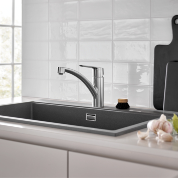 Grohe Quickfix keukenkraan Start lage uitloop chroom