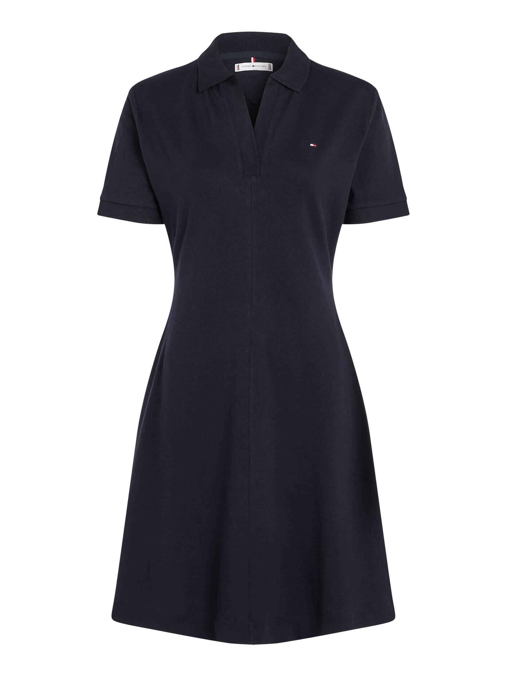 Tommy Hilfiger| Damen Polokleid mit knopfloser Leiste Regular Fit