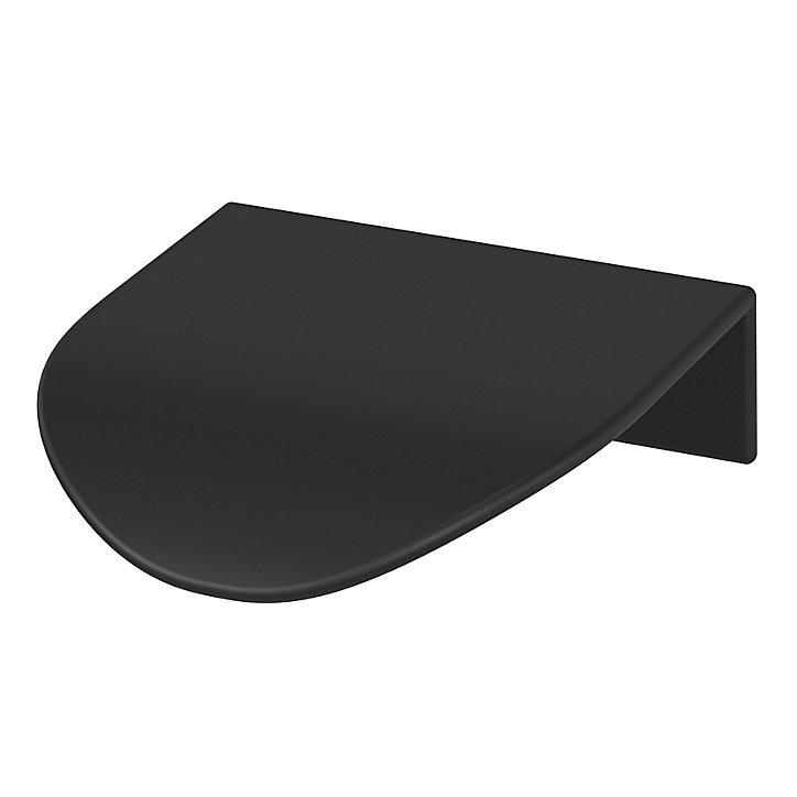 Bouton de meuble Mehaban GoodHome noir Ø4cm x l.4.3cm x H.1.2cm