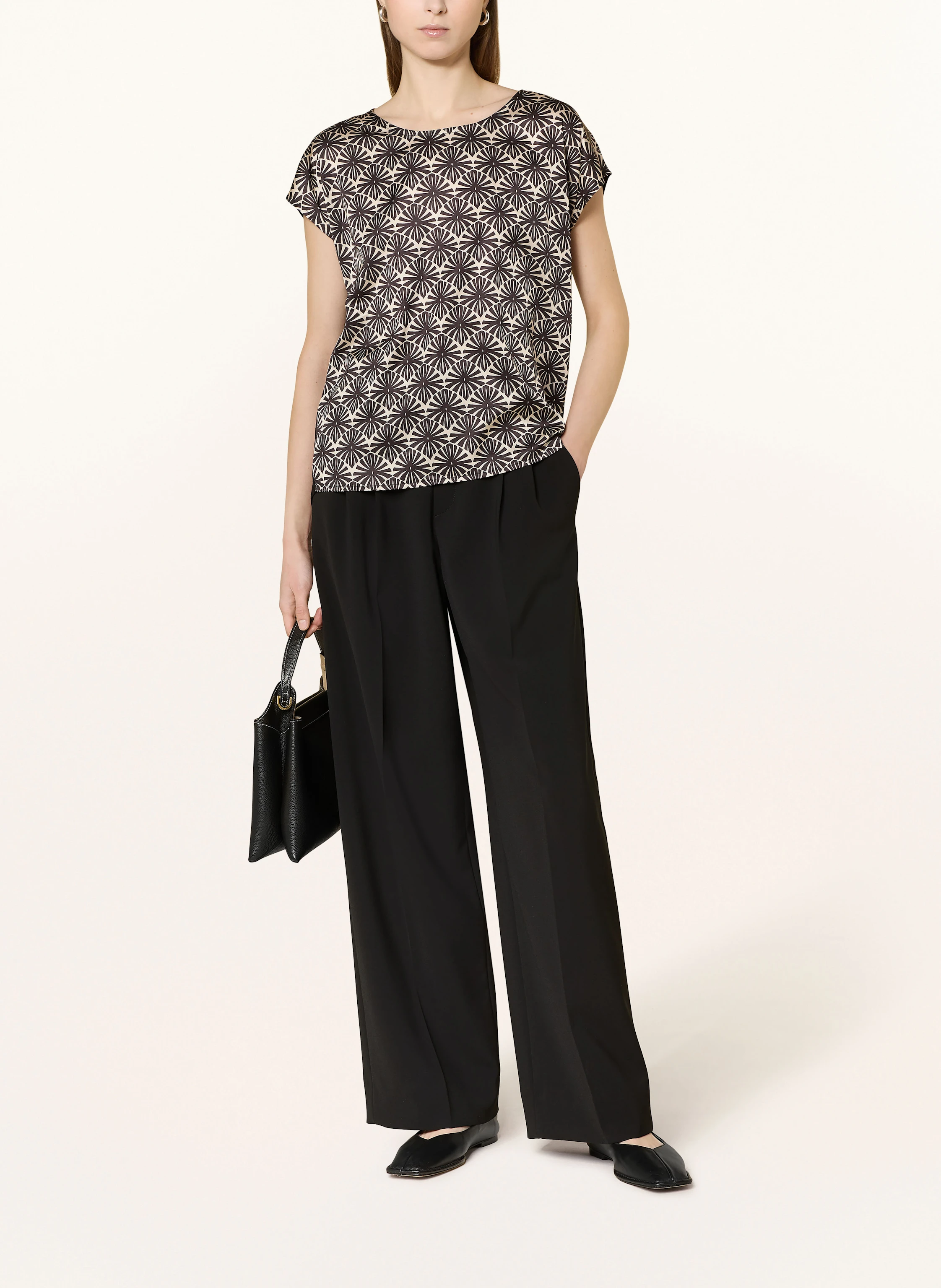 MORE & MORE Blusenshirt im Materialmix