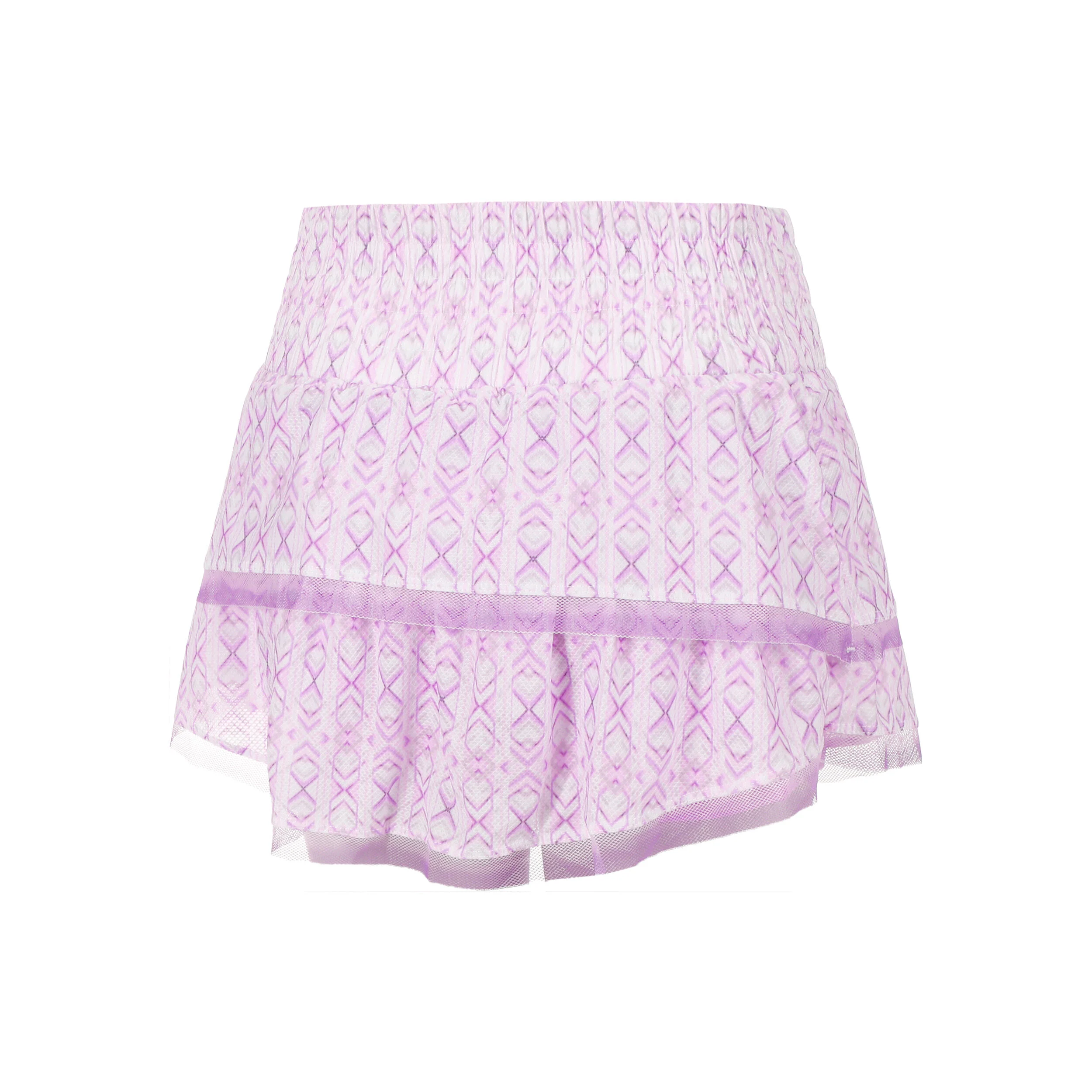 Lucky in Love High Waist Petal Haze Jupe Femmes - Blanc , Rosé