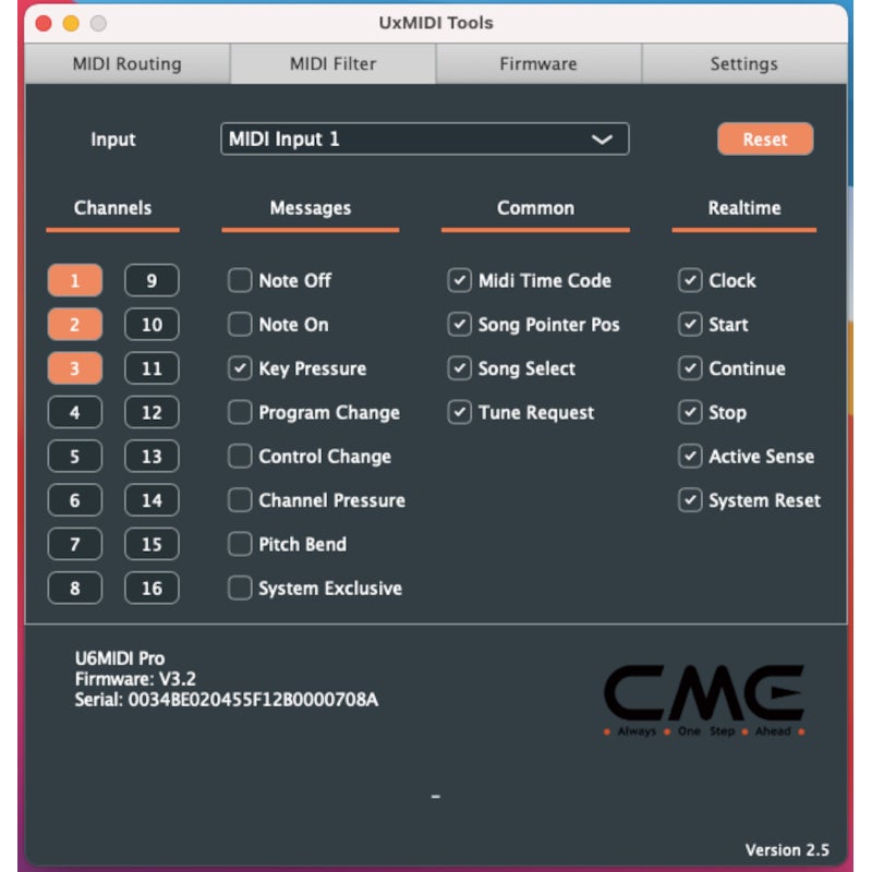 CME U6MIDI Pro MIDI interface