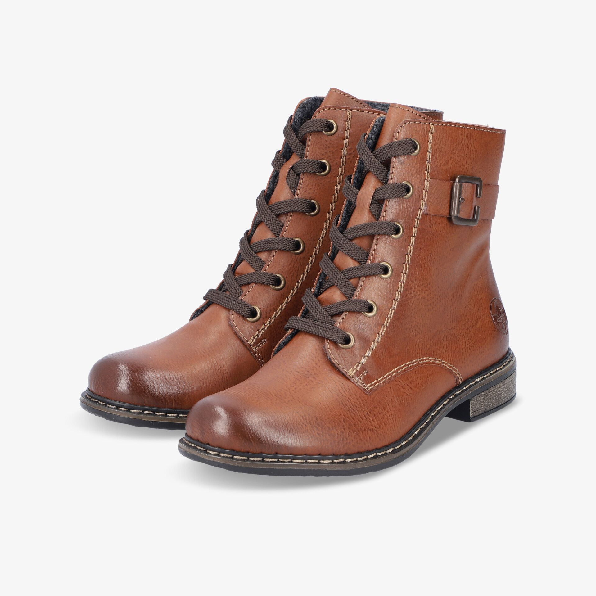 Rieker Damen Schnürstiefeletten - Braun | Jetzt bei reno.de kaufen