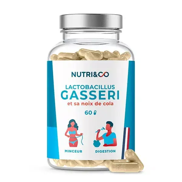Nutri&Co Lactobacillus Gasseri Probiótico Emagrecimento Barriga Lisa 60 cápsulas