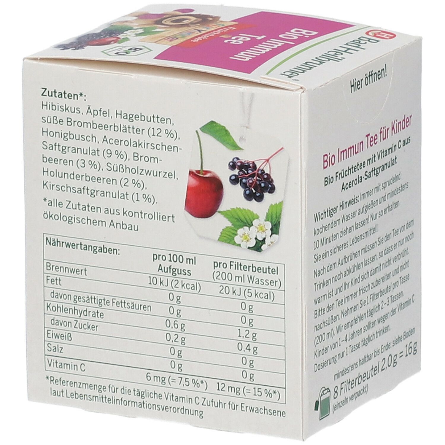 Bad Heilbrunner® Immun Tee für Kinder