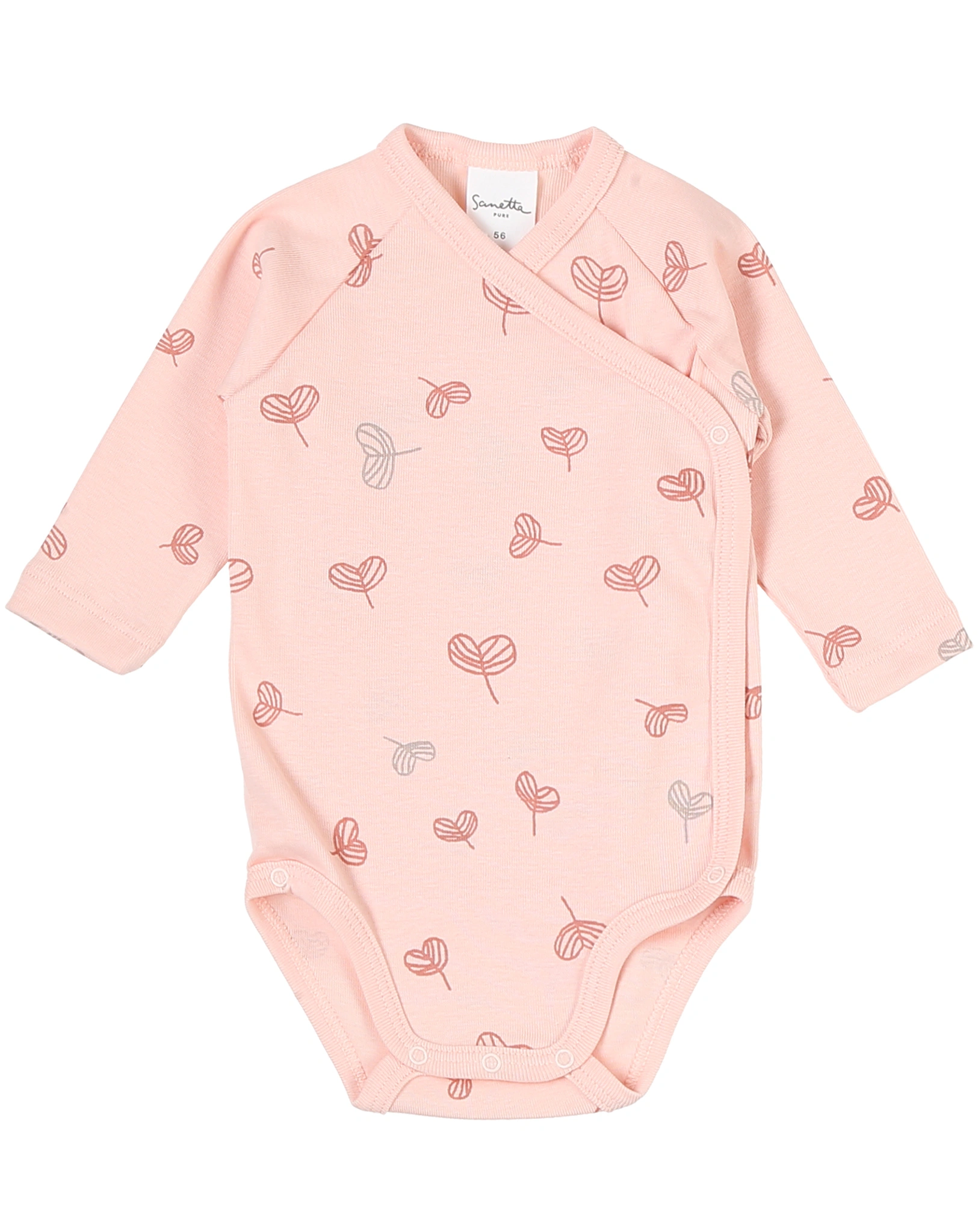 Langarm-Wickelbody SHEETS 2er-Pack in peach blush