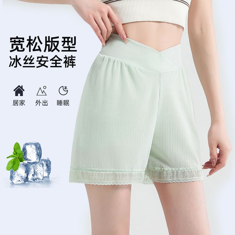 matteira - Zwangerschapsonderbroek met hoge taille en kanten rand / set