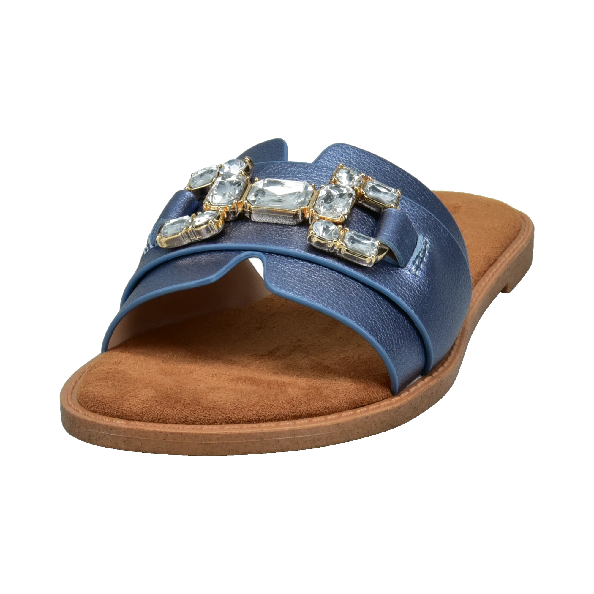 Pantoletten blau