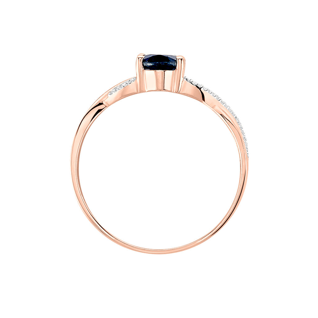 Bague Candice Or Rose Saphir