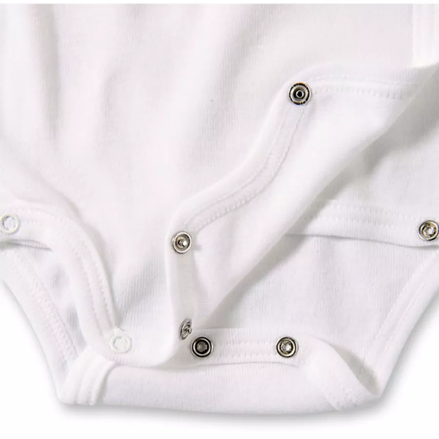 SANETTA Baby Wickelbody uni weiß