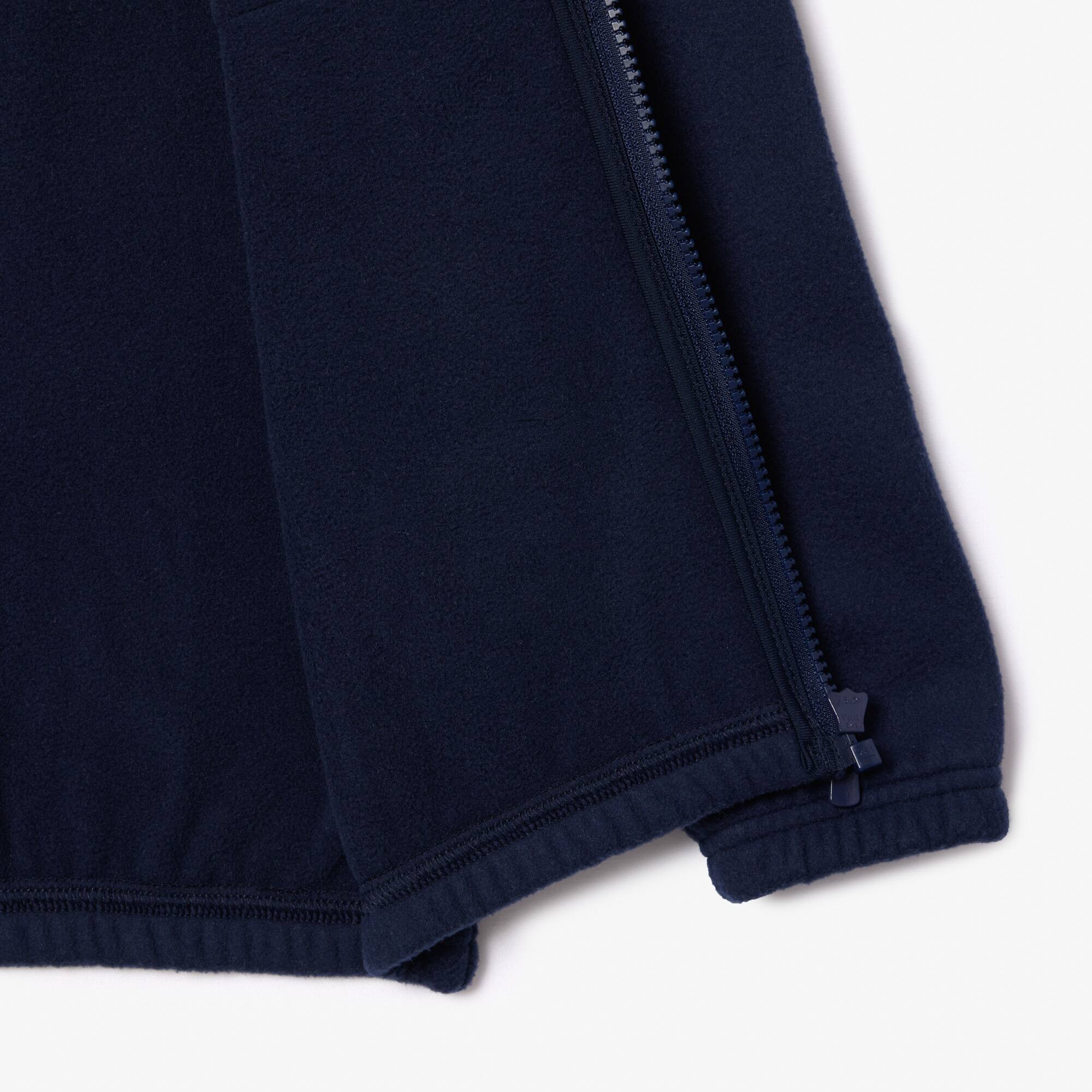 Sweatjacke mit Stehkragen und Kontrast-Detail Pullover & Sweatshirts - Blau - Lacoste - Kinder