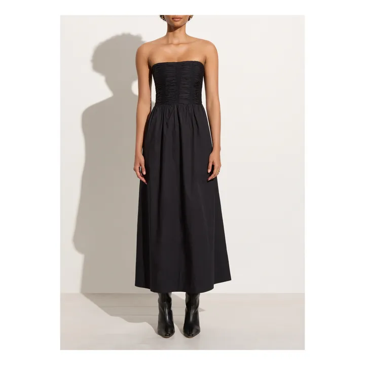 Faithfull the Brand Robe Dominquez Midi | Noir