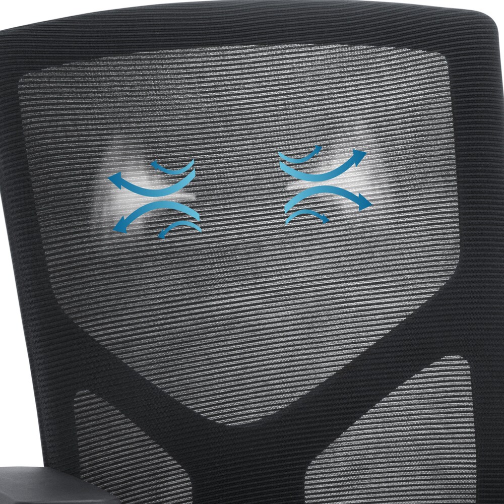 Freischwinger BRETON V B Stoff/Netzstoff mit Armlehnen hjh OFFICE