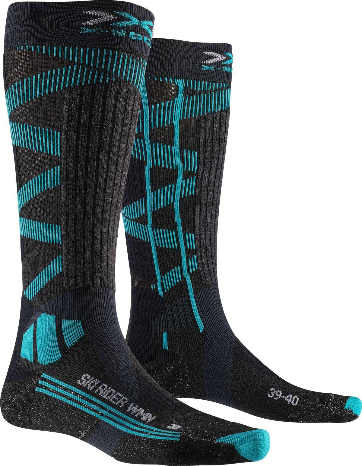 X-Socks| Damen Skistrümpfe 4.0 SKI RIDER SILVER