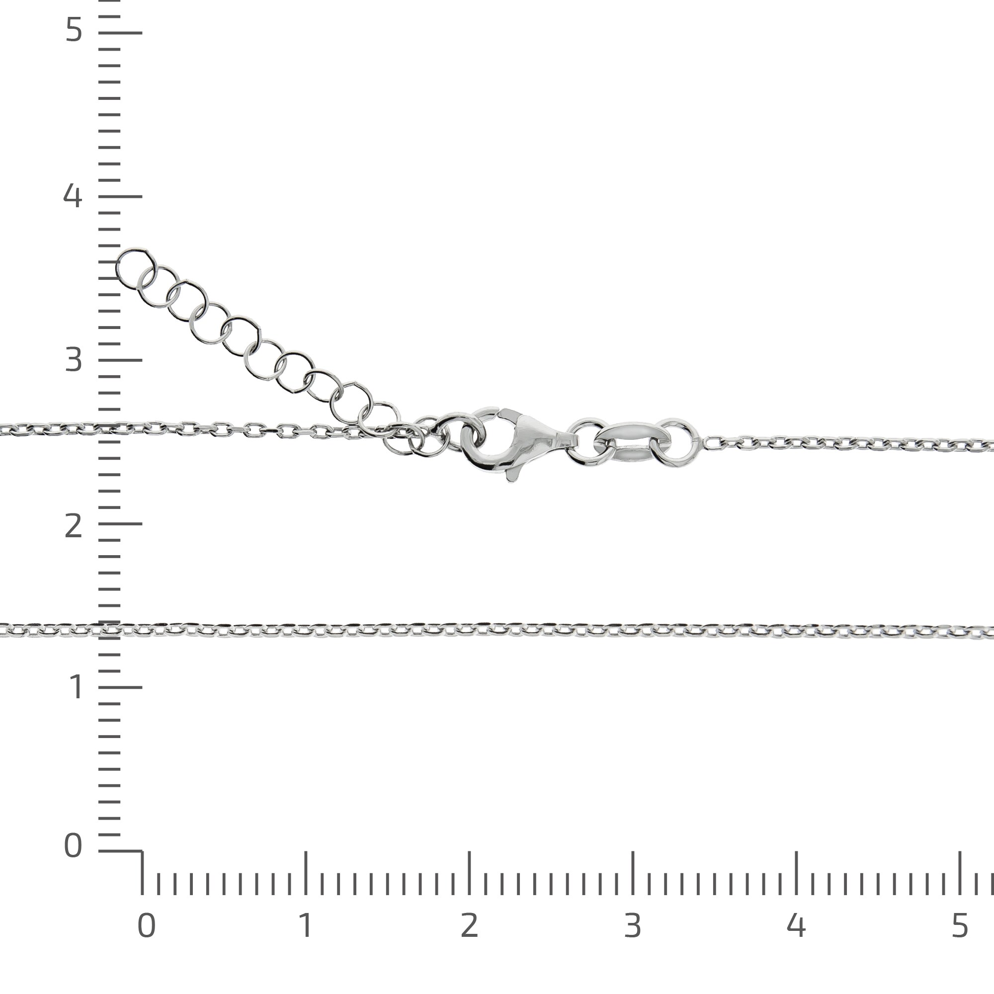 Diamonds by Ellen K. Halskette Silber 925 mit 1x Diamant 0,008ct. Buchstabe H